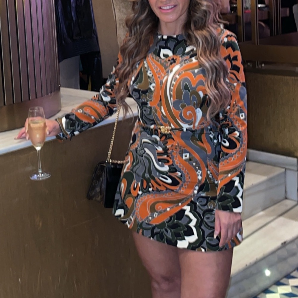 Mini multicolor dress